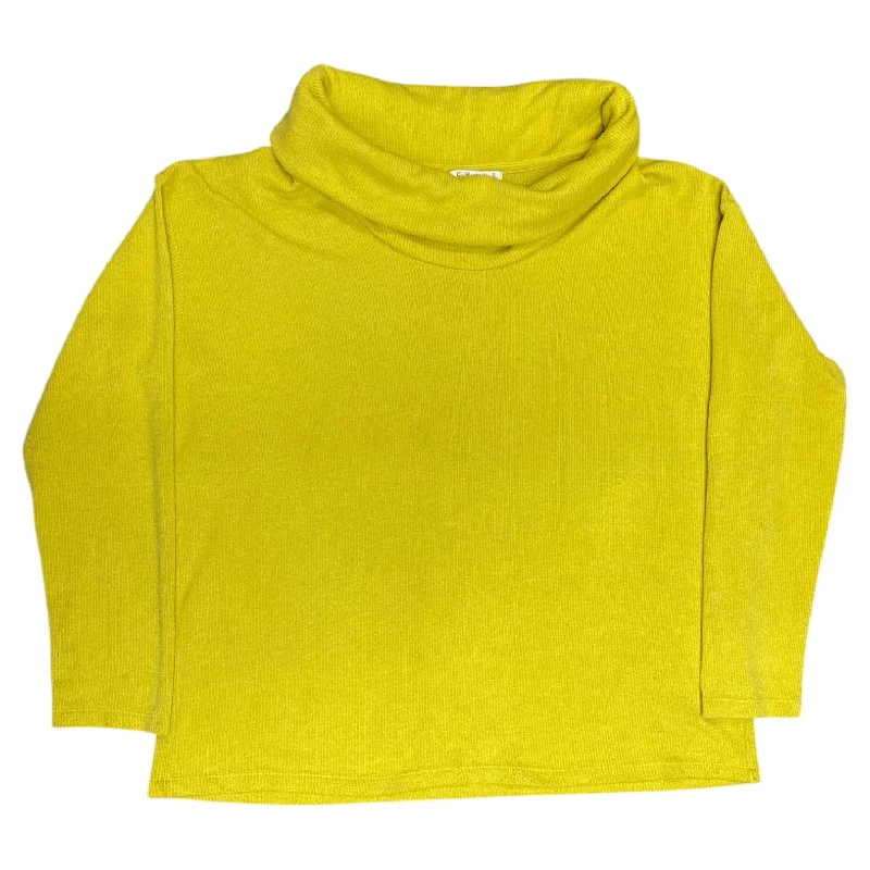 Women's Peter Pan Collar SweatersSweater By Chaus In Chartreuse, Size: Xl