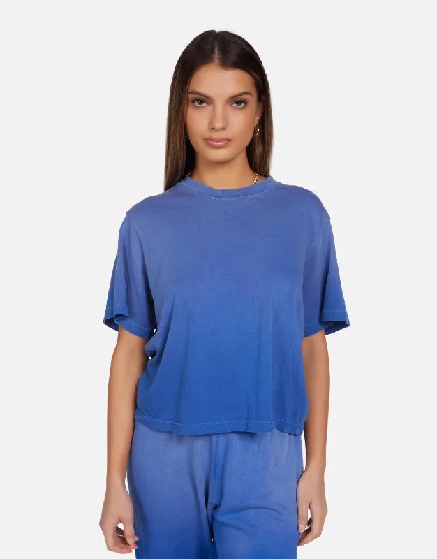 Women's Blouse with FlouncesHester Faded Blue