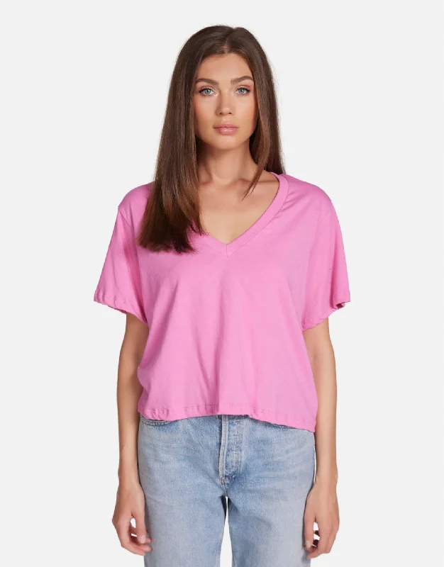 Women's Blouse with U-Shaped CollarBayaz Party Pink