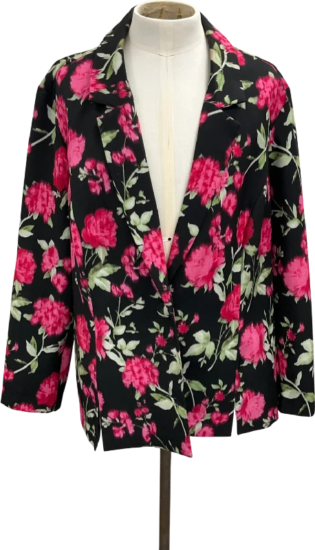 Women's Cable Knit SweatersASOS Black Flower Print Blazer UK 24