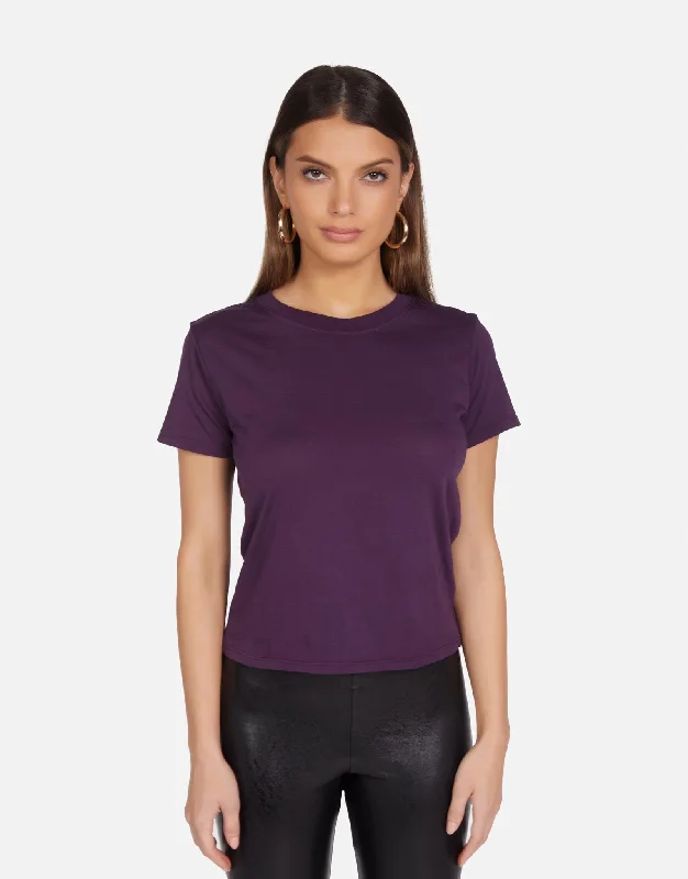 Women's Blouse with Narrow CollarDarth Deep Amethyst