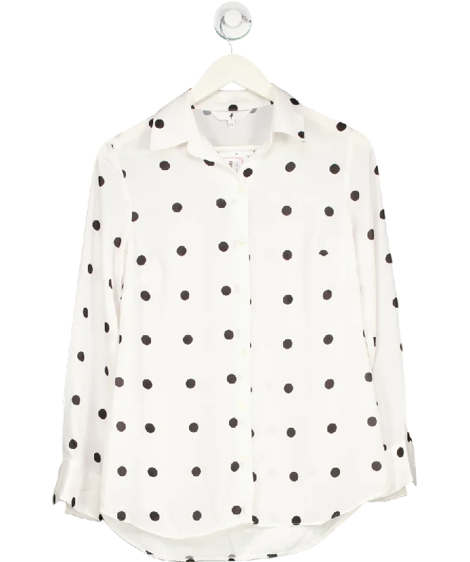 Women's Armenian Wool SweatersFreemans White Polka-dot Blouse UK 10