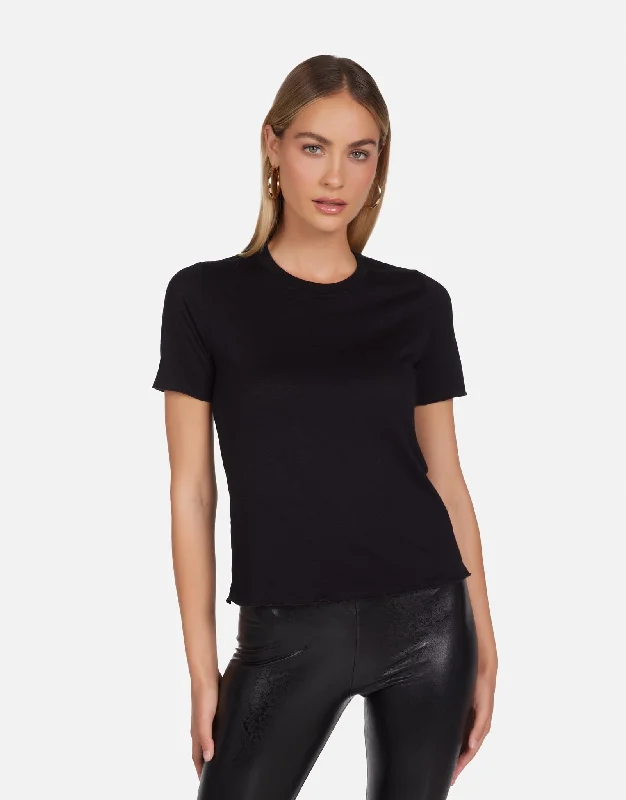 Women's Blouse with U-Shaped CollarWinford Black