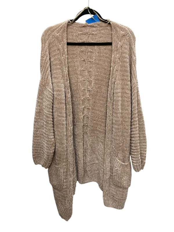 Women's Shawl Collar SweatersSweater Cardigan By Wishlist In Beige, Size: L