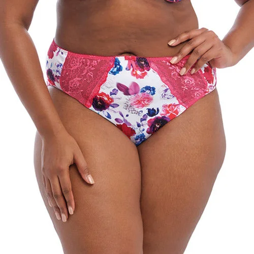 stretch lace high-leg panties for womenElomi Morgan Full Brief - Pink Floral