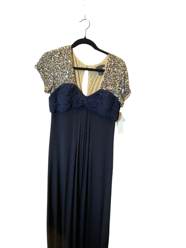 Women's Tiered DressesDress Party Long By Js Collections In Navy, Size: L