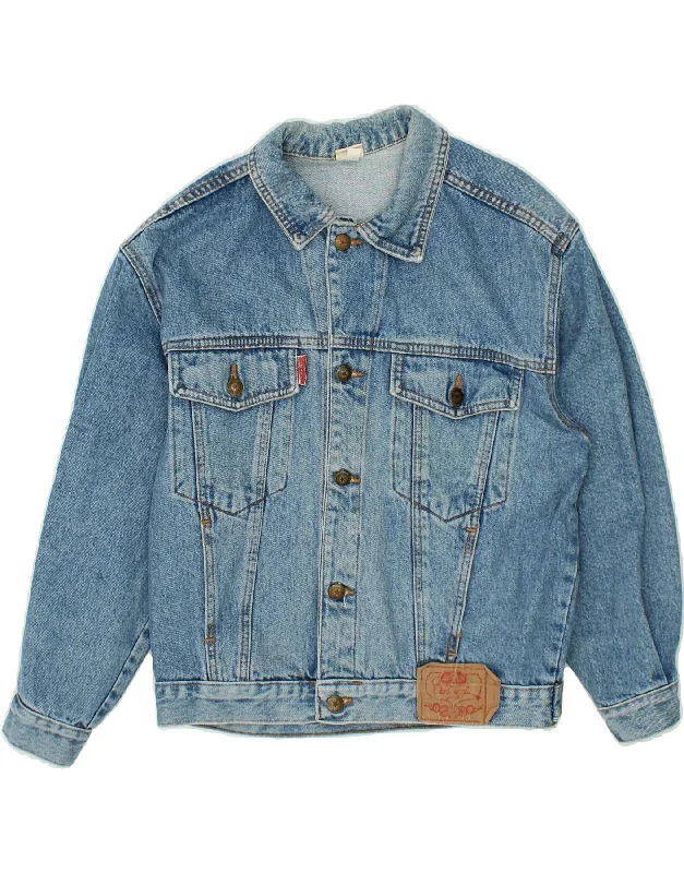 Women's Leather CoatsCASUCCI Womens Oversized Denim Jacket IT 40 Small Blue Cotton