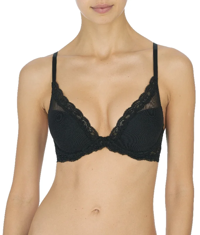 convertible bra with adjustable strapsFeathers Lace Plunge T-Shirt Bra