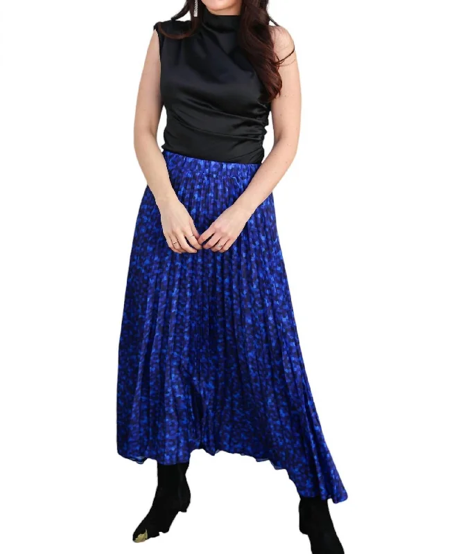 Women's Wool SkirtsLea Maxi Skirt In Multi Blue