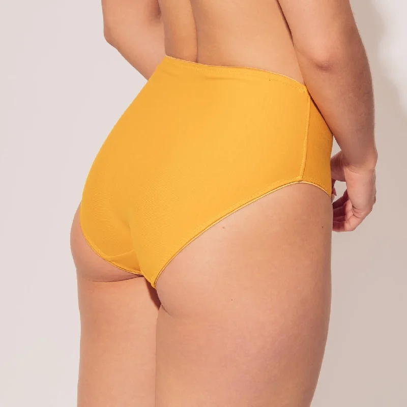 lightweight mesh panties for summer wearOrganic Cotton Culotte Brief - Gold Sunflower