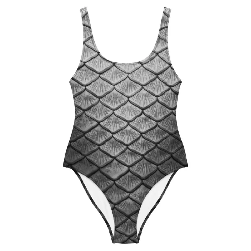 Starcrossed Silver One-Piece Swimsuit