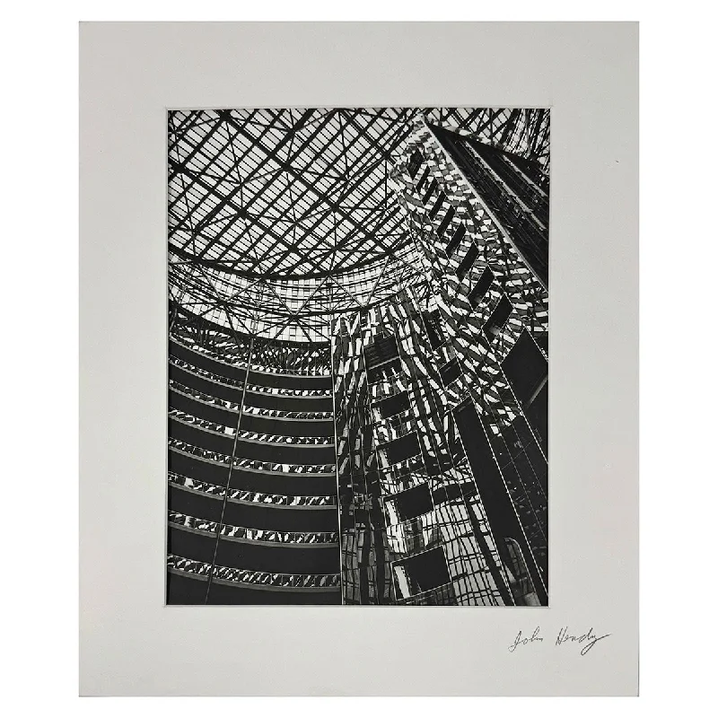 Women's Jumpsuits with Notched Collar"Interior of James R. Thompson Center" Photograph with Separate Signed Mat