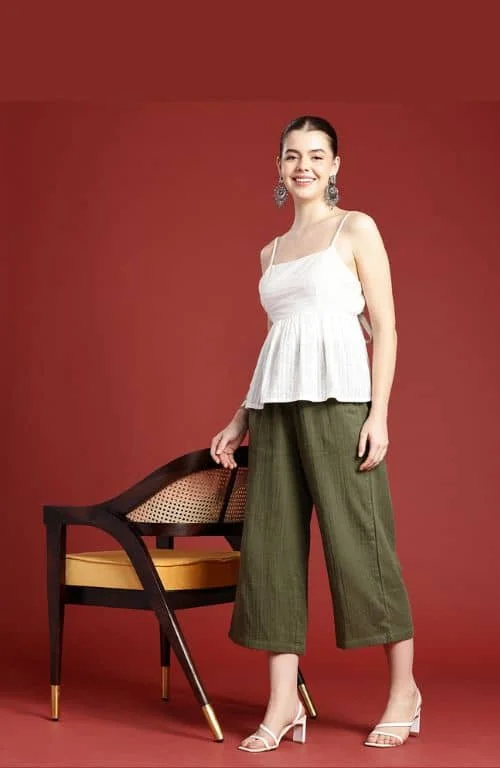 women's pajamas featuring animal printsThe Royal Dark Moss Women Wide Leg