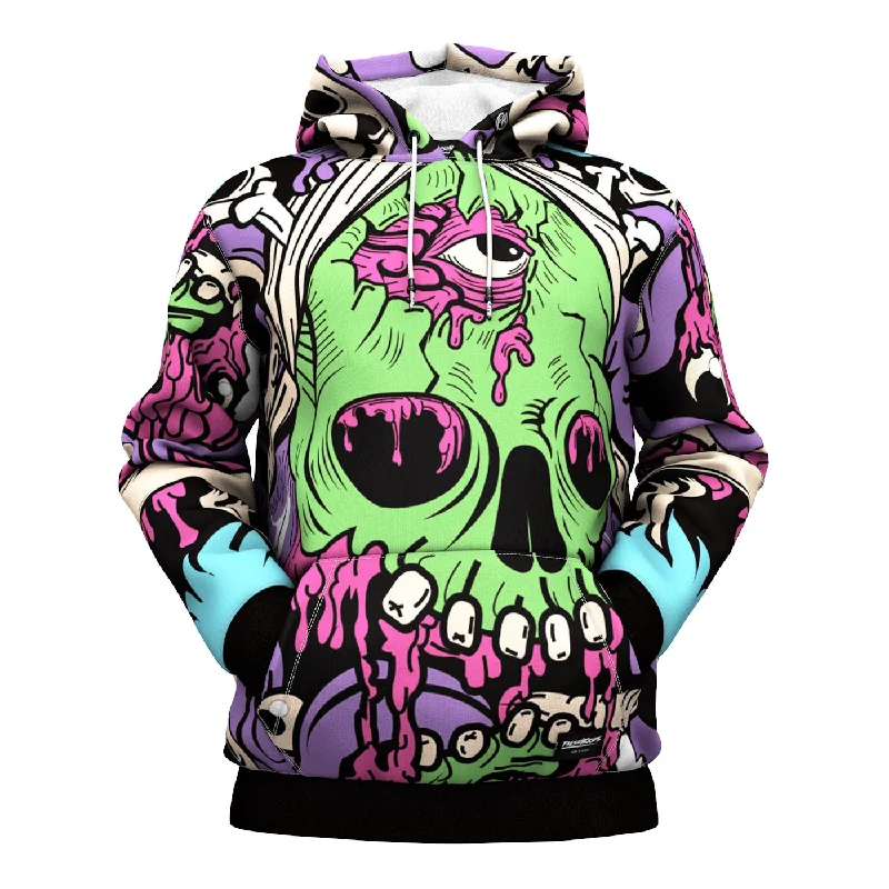 Women's Hooded Sweatshirts with Breathable FabricDirty Skull Hoodie