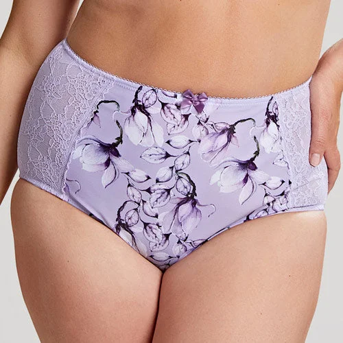 stretch lace panties with a high-leg cut for a flirty appealSculptresse Chi Chi Full Brief - Spring Lilac