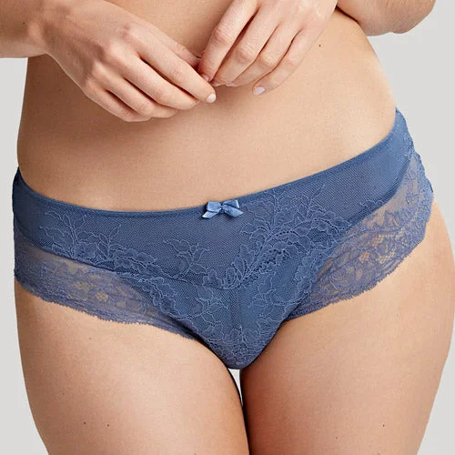 stretch lace high-leg panties for womenPanache Ana Brief - Vintage Blue