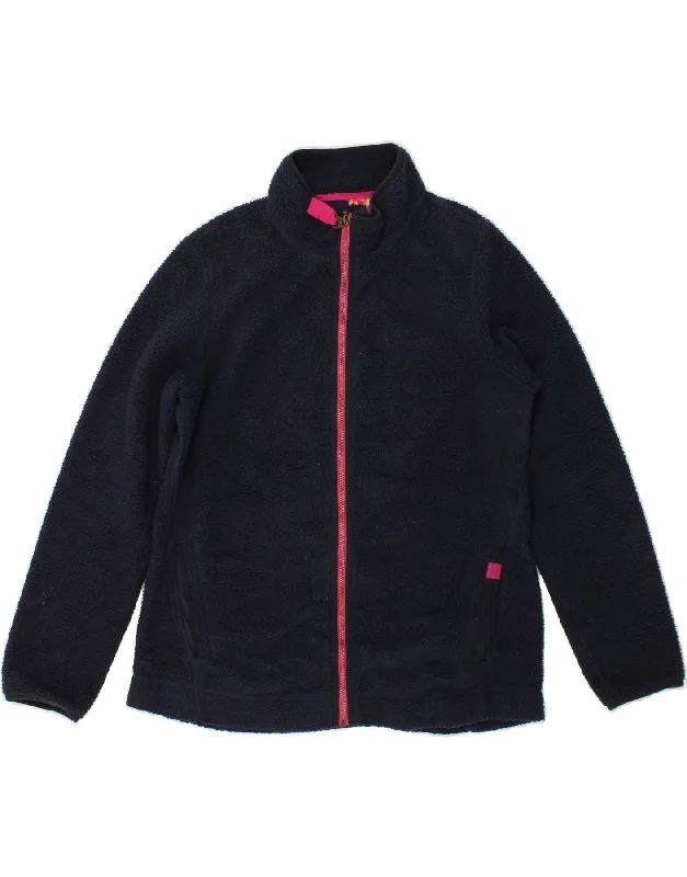 Women's Rain CoatsJOULES Womens Fleece Jacket UK 16 Large Navy Blue Polyamide