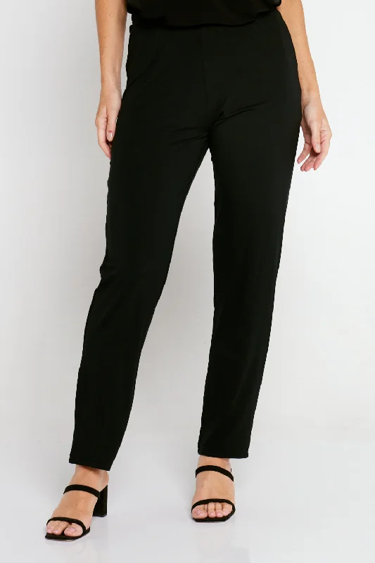  Women's High-Waisted PantsGianna Bamboo Pants - Black