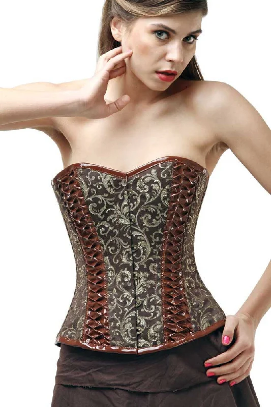 plus-size waist cincher with lace overlayJatziri Overbust Corset