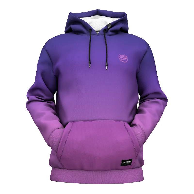 Women's Hooded Sweatshirts with Satin LiningOff Purple Hoodie