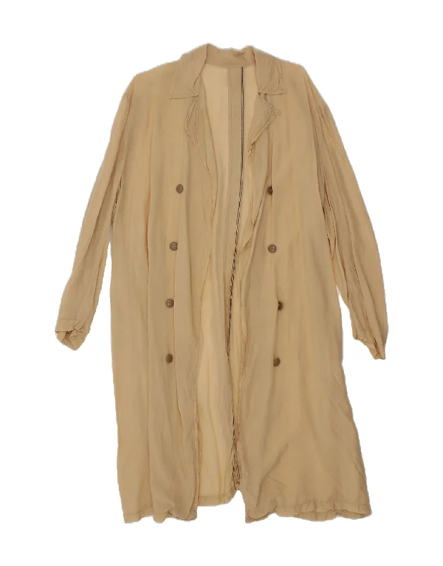 Women's Zip-Up CoatsVINTAGE Womens Trench Coat UK 16 Large Beige