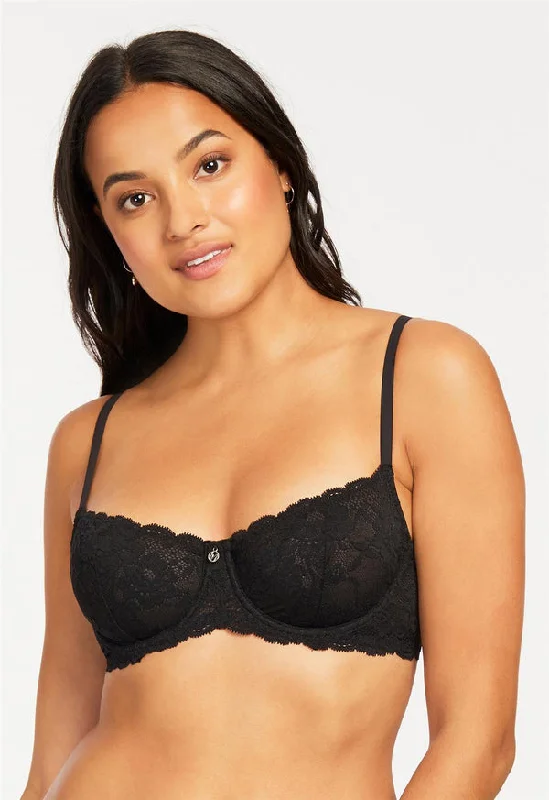 seamless bra with soft cups for all-day comfortFlirt Black