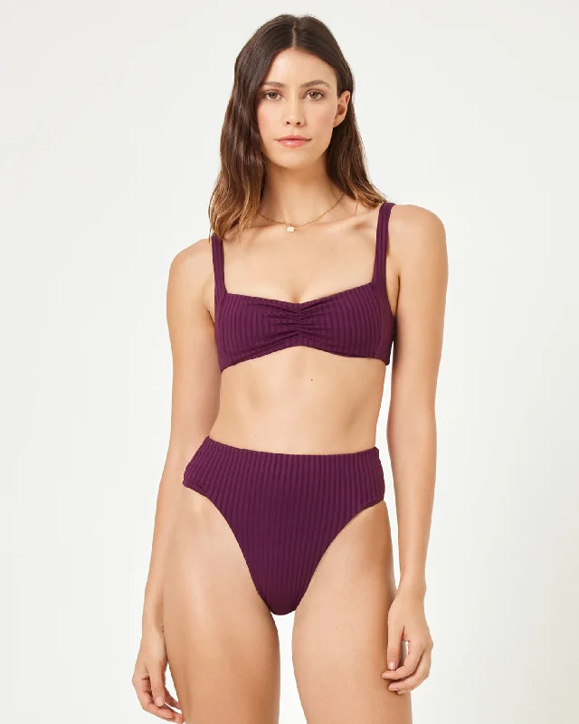 Effie Bikini Top - Merlot