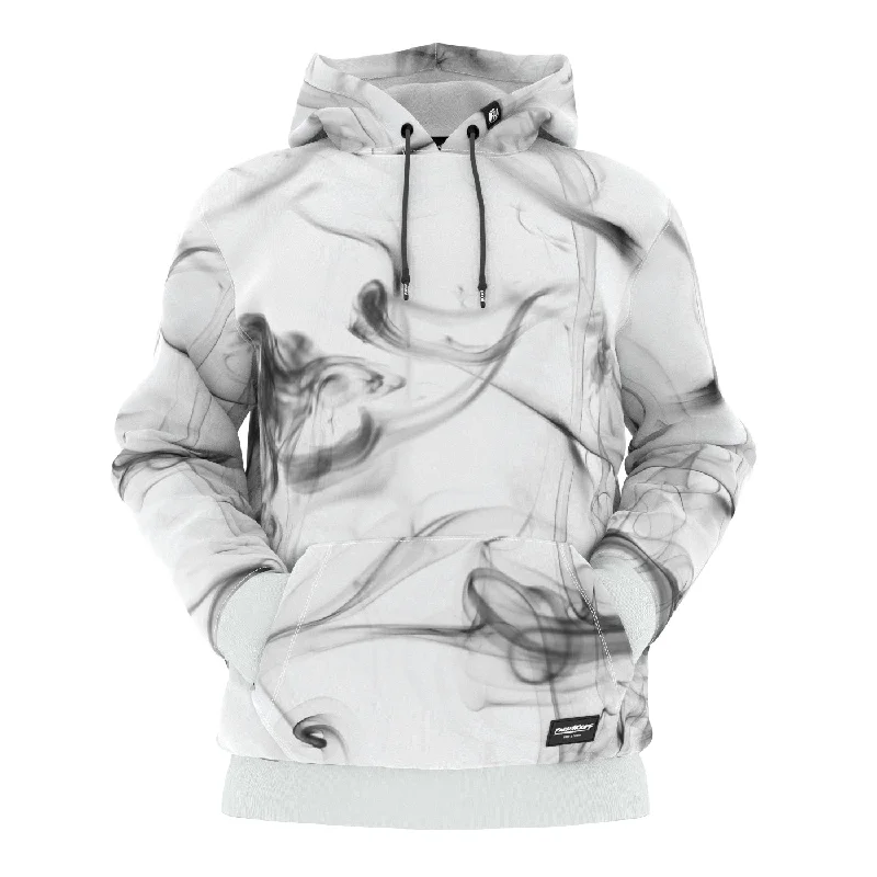 Women's Hooded Sweatshirts with Magnetic ClosureDark Smoke Hoodie