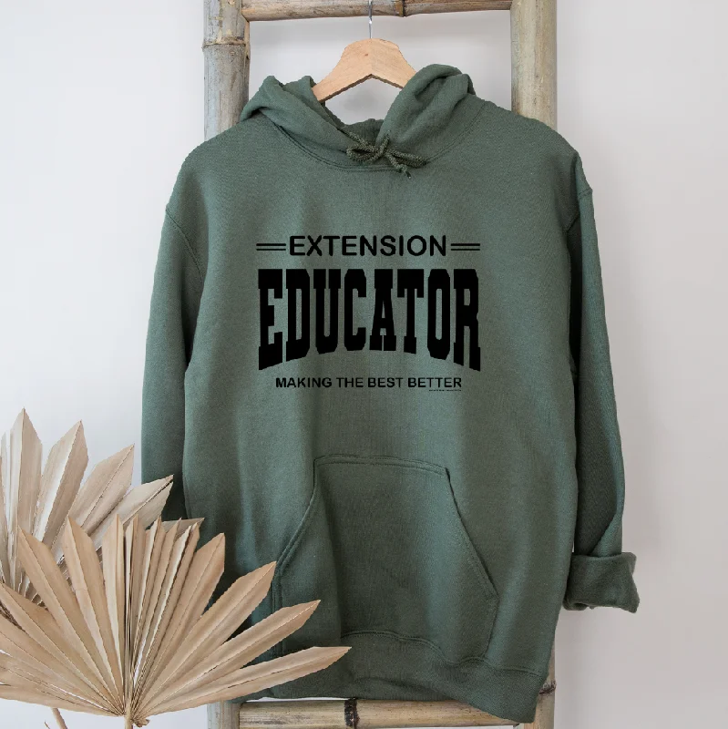 Women's Hooded Sweatshirts with Breathable FabricExtension Educator Making The Best Better BLACK INK Hoodie (S-3XL) Unisex - Multiple Colors!