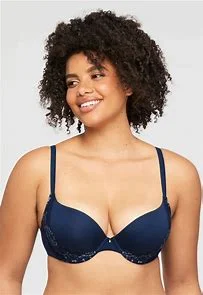 lace front closure braAllure Light Push Up Bra gemstone blue