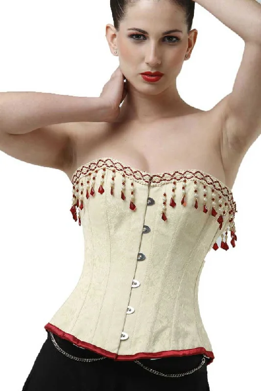 full-body shaper with built-in panties for convenienceJanelly Overbust Corset