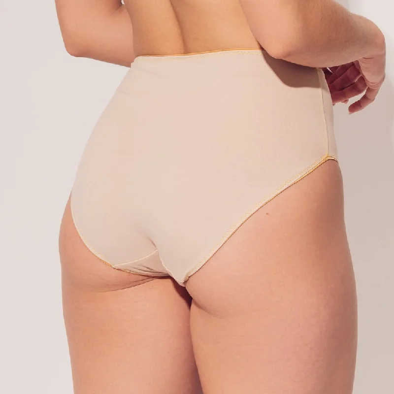 women's underwear made from bamboo fiberOrganic Cotton Culotte Brief - Almond