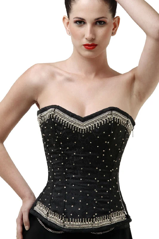 body shaper with hook-and-eye closureJaylin Overbust Corset