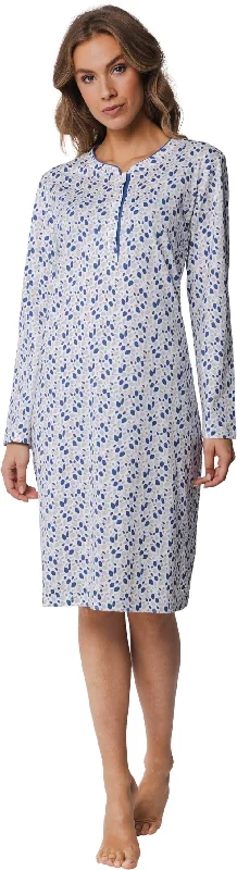 women's pajamas with a cozy, warm feelNightdress 105cm 10242-150-4 523 blue