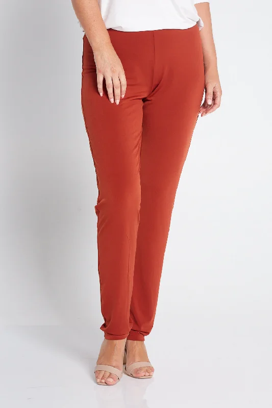 Women's Jodhpurs with Lapel CollarGianna Pants Tall - Rust