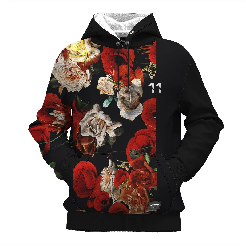 Women's Hooded Sweatshirts with Cozy FabricAntique Flowers Hoodie