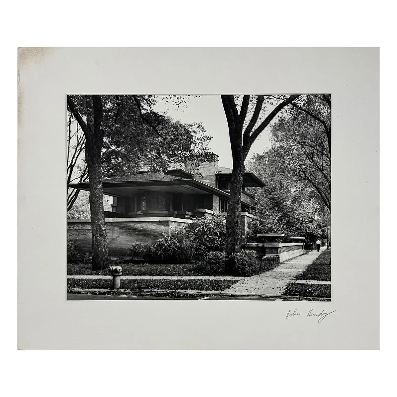 Women's Jumpsuits with Square Collar"Frederick C. Robie House" Photograph with Signed Mat