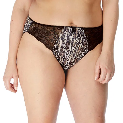 high-cut lace panties for a flirty lookElomi Morgan Brief - Ocelot