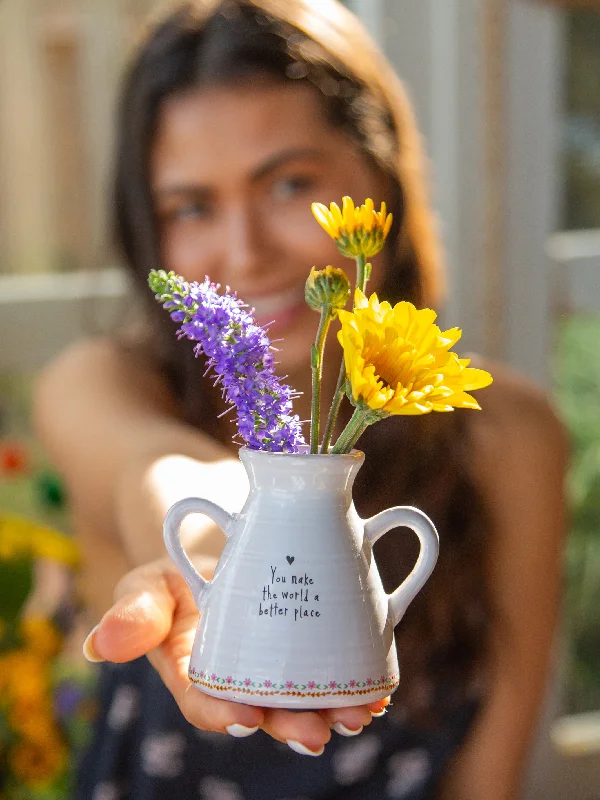 women's pajamas with breathable fabricArtisan Bud Vase - You Make The World Better