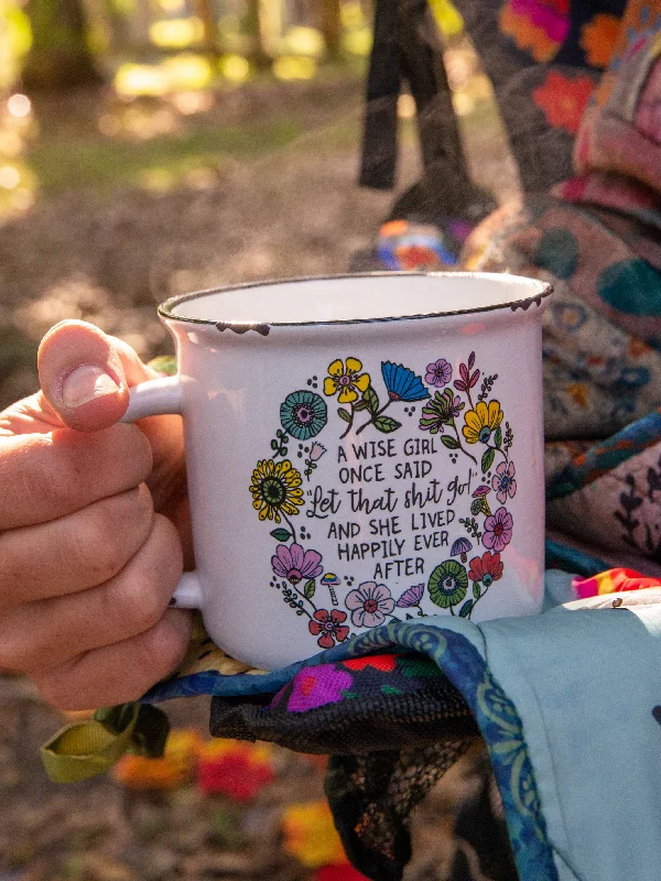 women's pajamas with an elasticized cuffsCamp Coffee Mug - Wise Girl