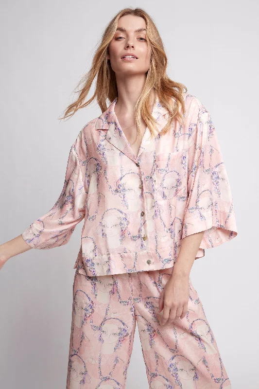 ladies' silk pajama topsJai Vasicek Capri Pyjama Set